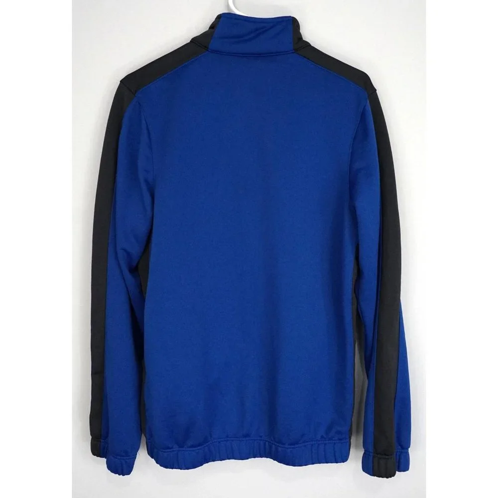 NIKE Mens Blue Black Active Sport Dri Fit Full Zip Coat Jacket - Picture 3 of 5